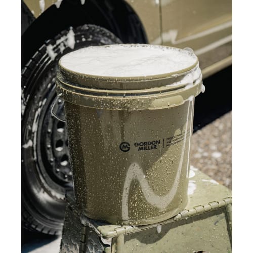 GORDON MILLER Car Wash Pail Bucket with Lid, 17L, Olive Drab, 32485