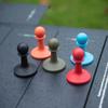 Packung mit 2 Blitzschutzkappen für Zeltstangen Antistatisches Silikon-Zubehör Einfache Montage Outdoor-Campingausrüstung