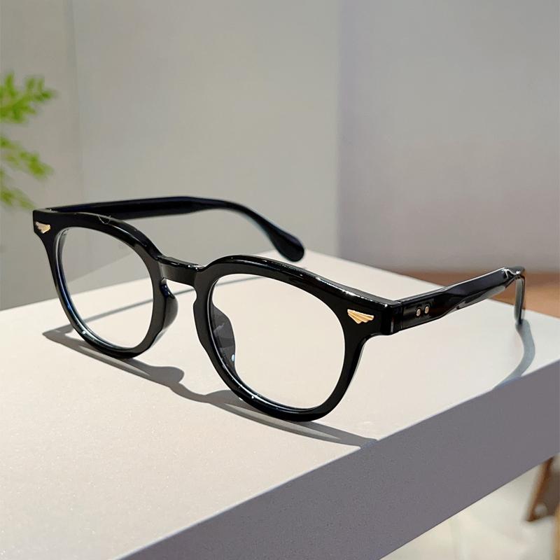 Vintage Round Glasses Women New Fashion Candy Color Rim Blue Light Blocking Optical Frames Trendy Korean Style Eyeglasses