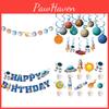 Cartoon-style Astronaut Decorations Space-themed Party Supplies For Kids' Birthdays