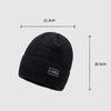 Hat Men's Warm Coldproof Wool Knitted Hat Autumn Winter Outdoor Riding Hat