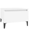 Minimalistischer Sofatisch Im Minimalistischen Stil 2 Stück Aufbewahrungstisch Mit Schubladen, TV-Sideboard Für Das Wohnzimmer, 50x46x50 Cm