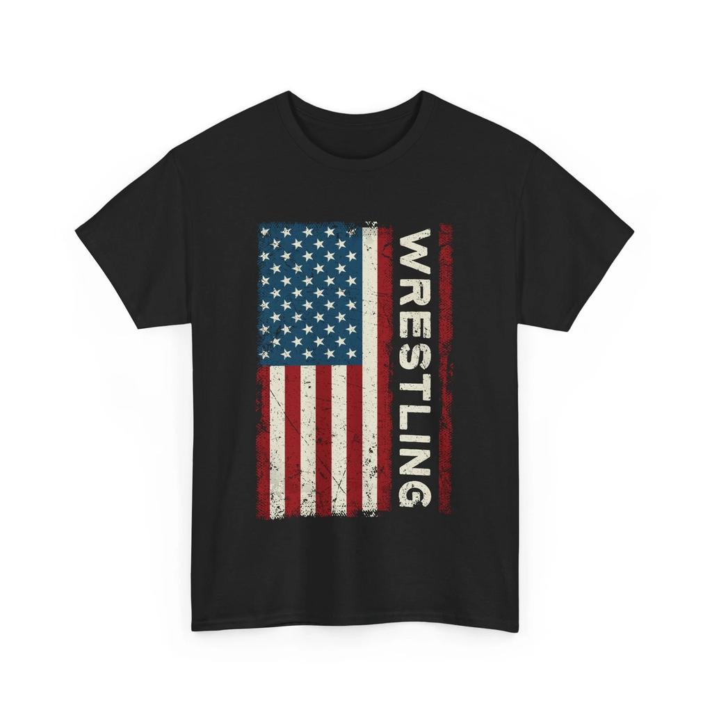Wrestling Shirt, Wrestling American Flag Shirt, Wrestler Women Men Vintage Shirt