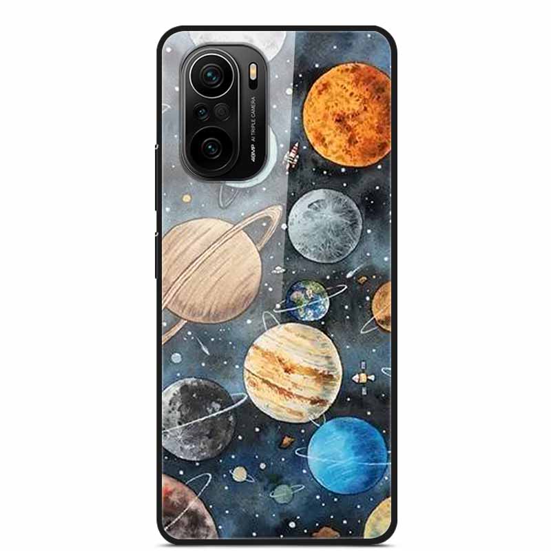 For Xiaomi Poco F3 Case Tempered Glass Hard PC Phone Back Cover For Xiaomi POCO F3 5G Cases Shells PocoF3 F 3 2021 6.67'' Coque