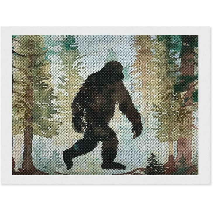Bigfoot Forest Diamond Art Painting Art Kits Diamond Art Painting Diamond Art Kits 5D Diamond Art Painting Kits DIY Diamond Art for Home Wall Decor