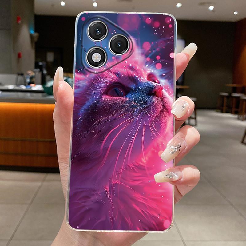 Casing For Honor 400 Lite Case ABR-NX1 Aesthetic Fashion Cute Cat Soft Silicone Back Cover Honor 400Lite Transparent Phone Case