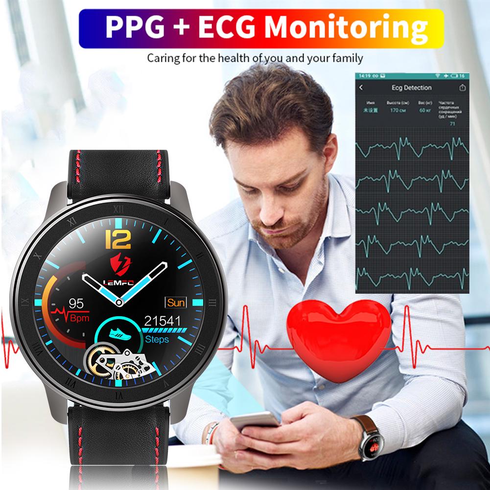 Buy LEMFO ELF2 Smart Watch 1.3 Inch Touch Screen Round PPG+ECG Sports Watch  at affordable prices — free shipping, real reviews with photos — Joom