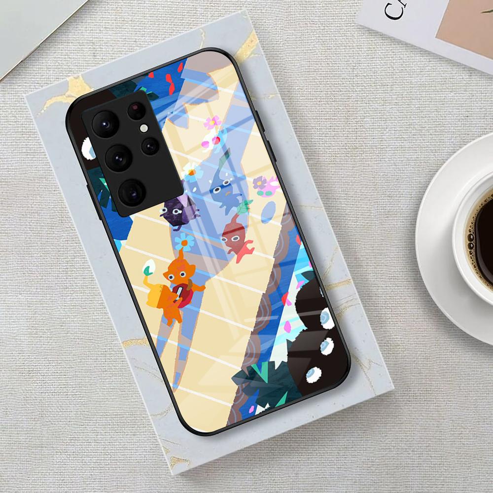 Game Pikmin 4 Phone Case For Samsung S25 Edge Ultra 23 22 21 20 Ultra Plus S24 Fe A54 53 25 Glass Cover
