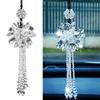 [AAGWW] Car Decoration, Car Decoration, Gift, Car Pendant, Crystal Accessories, Creative Rearview Mirror Pendant (Design: Transparent White, 1 Piece)
