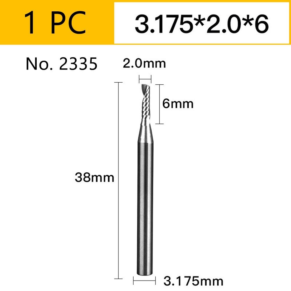 1Pcs Carbide End Milling Bits Single Flute Mill Tool New Router Bit CNC Machine