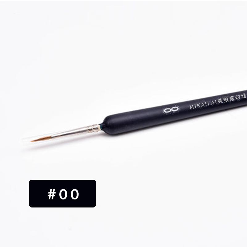 MIKAILAN Wolf Hair Paint Brush Fine Hand-painted Hook Line Pen Round Tip Miniature Brush For Drawing Gouache Oil Painting Brush