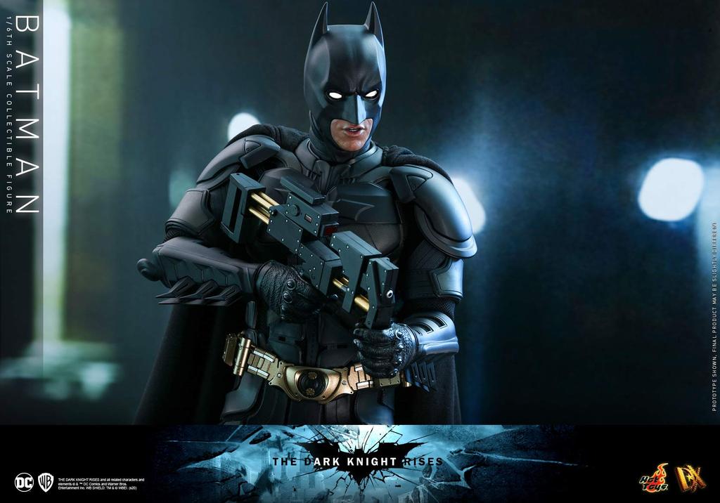 Movie Masterpiece DX The Dark Knight Rises Batman-skala svart (2.0 versjon) 1/6 figur,