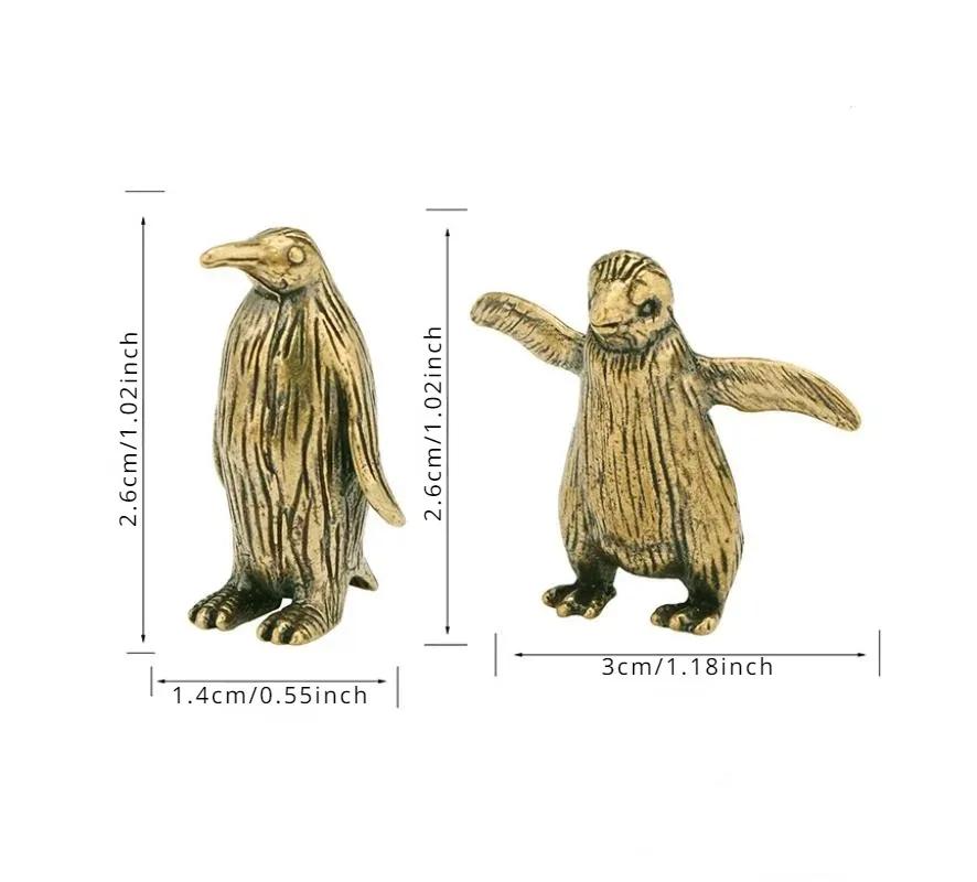 Little Penguin Brass Ornaments Cute Childlike Tea Pet Ornaments Copper Sculpture Handicrafts
