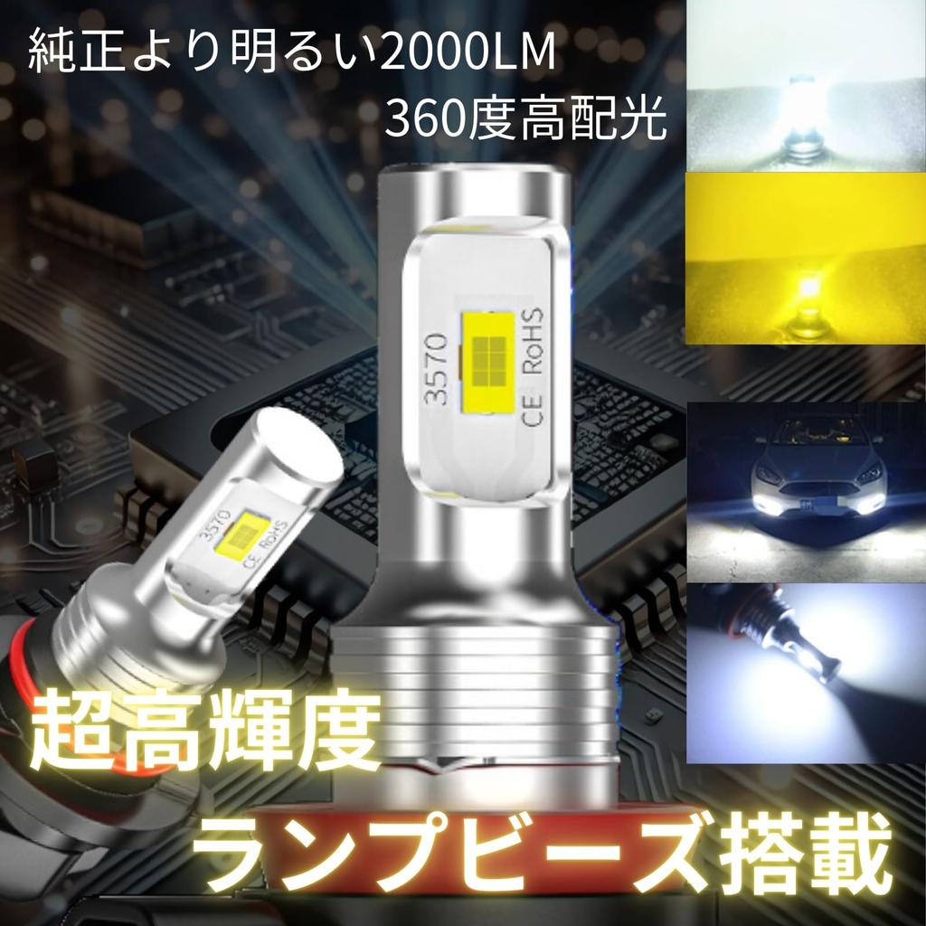 AhhYouMe LED Fog Lamp H11 H8 H16 Bulb Position Lamp Waterproof 24V Explosion Yellow 2 Pack