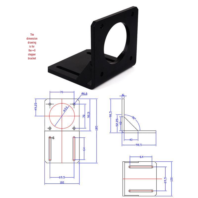 Stepper Servo Planetary Gearbox Bracket Reducer for 57-130 Horizontal Base