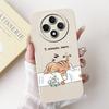 For OPPO Reno 12F 5G Case CPH2637 Lovely Panda Rabbit Liquid Silicone Durable Back Cover For OPPO Reno12F Reno12 FS F27 5G Coque