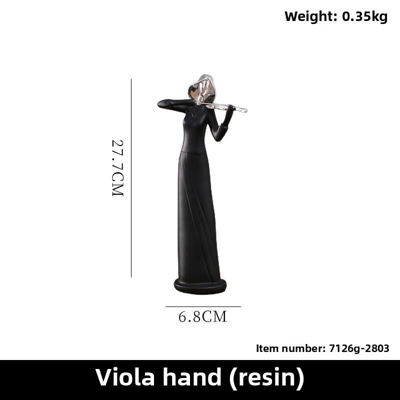Elegant Resin Musician Statue Collection For Tv Cabinet Or Bookshelf Display