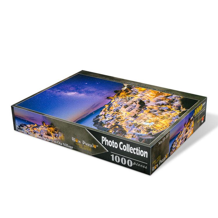 1000-teiliges Puzzle - Santorini mit Sternenhimmel, beliebtes koreanisches Puzzle