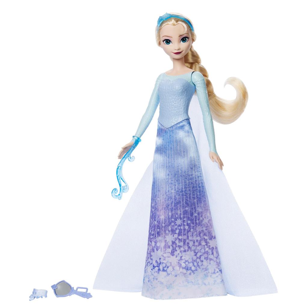 Mattel Disney Frozen Elsa Accessory Doll House for Pretend Ages 3 and JBG59 Spin-Around Dress-Up Play, Up, Blue,