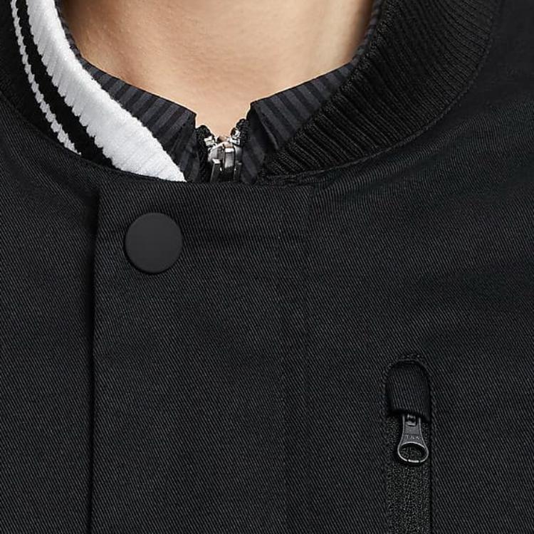 Nike Sportswear Destroyer Short Casual Color Block Long Sleeve Jacket Women Jackets Black Coal-Black FN2315-010