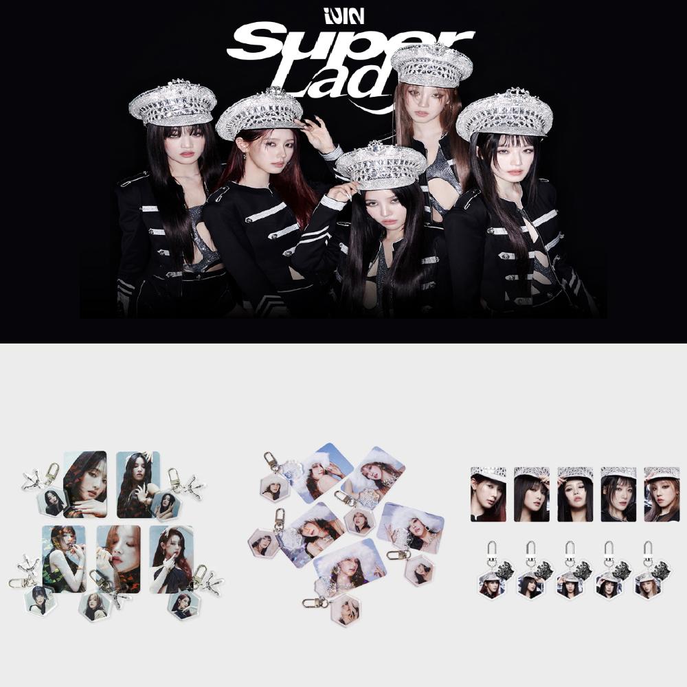 

(грамм)Набор фотокарточек I-DLE Super Lady, специальный выпуск, акриловый брелок для ключей