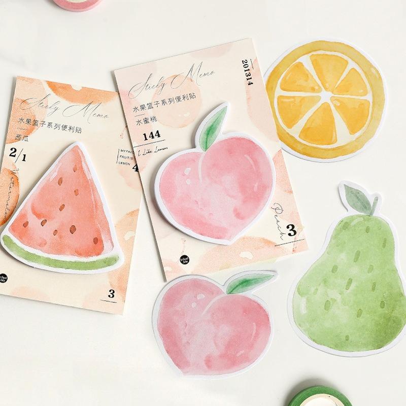 Geschenk Obstkorb Serie Notizzettel N Mal Haftend 4 Optionen Notizblock Kawaii Schreibwaren Büro Schulbedarf Zubehör