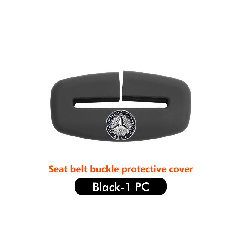 GLC GLB Silicone Anti Scratch Car Seat Belt Clip Protector Buckle Lock Cover For Benz C180 C300 W124 W176 W177 C200 C260 GLC CL