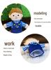 Family Finger Puppet Set for Parent-Child Play - Early Education & Kindergarten Teaching Aids