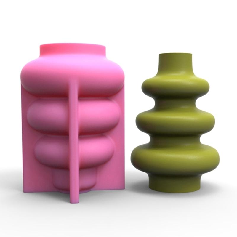 Flower  Silicone Resin Mold Flower Epoxy Resin Casting Mold Succulent Vase Cement Mold Candle Holder Wax Mold