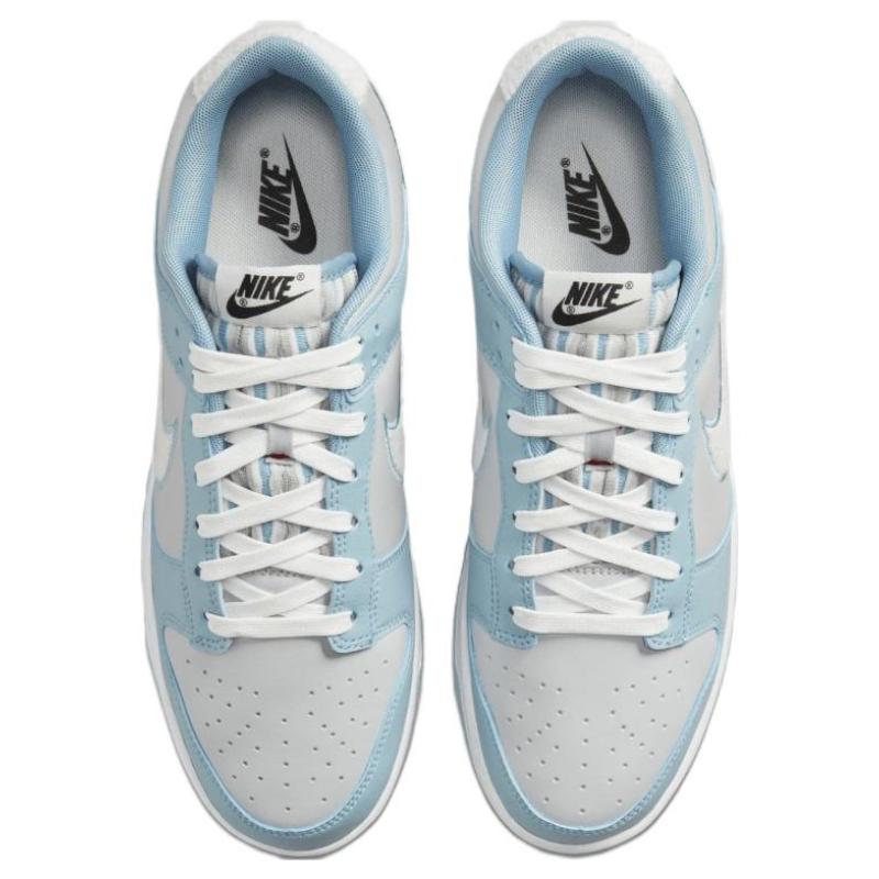 Nike Dunk Low 'Fleece Swoosh   Light Blue' Skate Shoes Sneakers FB1871-011