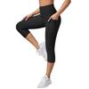 Women's High Waist Jacquard Bubble Yoga Capri Leggings - Hip Lifting and Slimming Fitness Pants