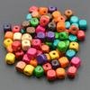 Bunte Würfel Holz Zufällig Gemischt Quadratische Perlen 8MM Umweltfreundlich DIY Holz Runde Lose Perlen für Schmuckherstellung Handgefertigtes Zubehör