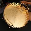 Golden Alloy Fruit Tray circle Snack Dessert Storage Plates for Cupcake Display Birthday Party Dessert Wedding Decoration