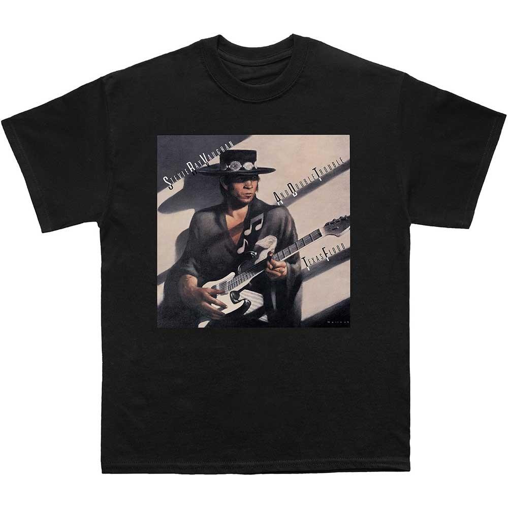 Stevie Ray Vaughan T-Shirt: Texas Flood Album Cover OFFICIAL NEW M