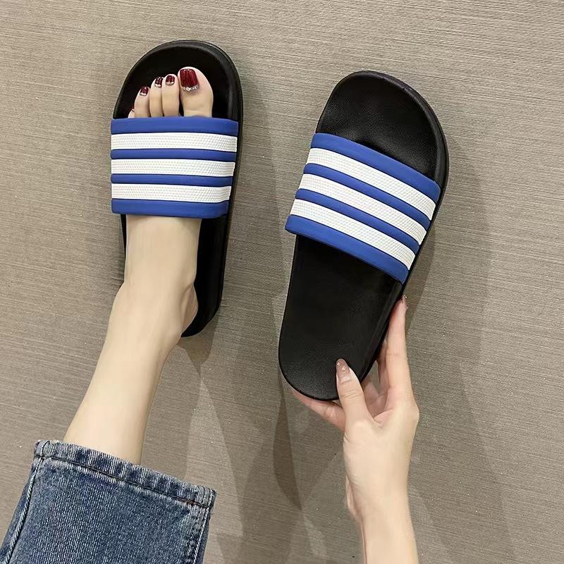 Fashion Smile New Women's Home Slippers Indoor Non-slip Bathroom Slippers Outdoor Swimming Slippers  Soft Beach Slippers For Women