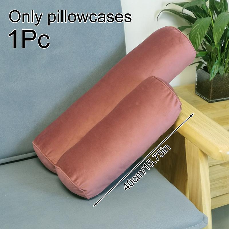 1 шт Бархат для СПА-массажа Подушка-ролик Чехол Длинная шейная подушка-валик 1540см На молнии Круглый цилиндр 151540cm 795₽