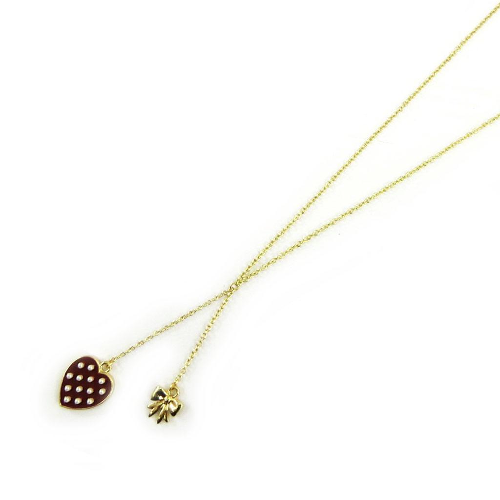 Les Trésors De Lily [L5619] - Collier 'Love' marron doré