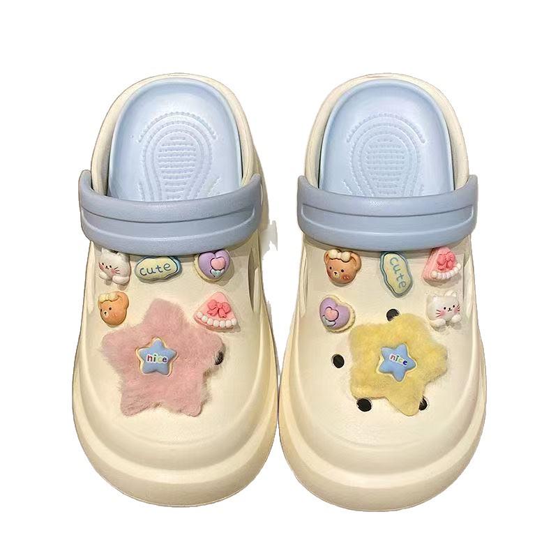 Xiaohongshu-Style Shoe and Hair Accessories: Hole Shoes Decorations, Hair Clips, Ties, Refrigerator Magnets