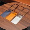 Metal Alloy Frame Backplane Slim Case for iPhone 16 15 14 13 12 Pro Max Instantly Change Upgrade 17Pro/17 Pro Max Matte Cover