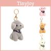 Adorable Teddy Dog Plush Keychain Cute Cartoon Stuffed Animal Bag Charm For Wedding Gifts