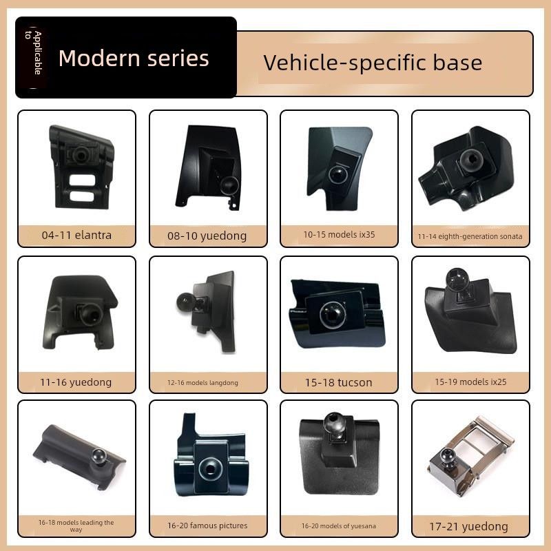 Specially Designed for Beijing Hyundai Santa Fe, Elantra, Tucson, Ix35, Lafesta, Sonata 10, Mobile Phone Car Mount Base