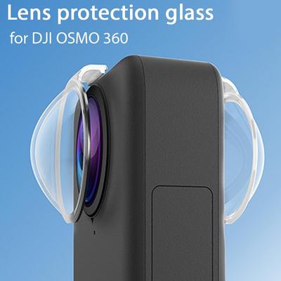 2 st Linsskyddshatt För DJI OSMO 360 Linskydd PC Skyddsglasögon Kameraskydd Anti-repa Kameratillbehör