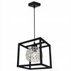 HANGING LAMP CAGE ELEGANT GLASS BALL