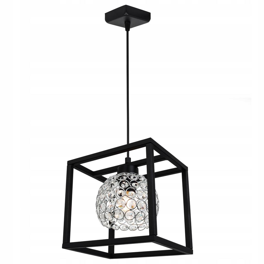 HANGING LAMP CAGE ELEGANT GLASS BALL