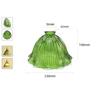 Decor 55mm 42mm Opening Green Glass Lamp Shade Replacement with Reverse or Flat Hole Fitter for Floor Light Table Lamp Cover