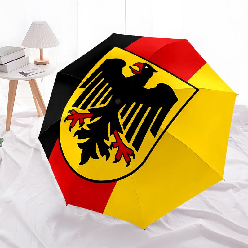Eagle Shield Automatisches Öffnen und Schließen, 8-Rippen-Struktur Tragbarer Regenschirm, Geeignet für Männer und Frauen zu allen Jahreszeiten Perfektes Geschenk für H
