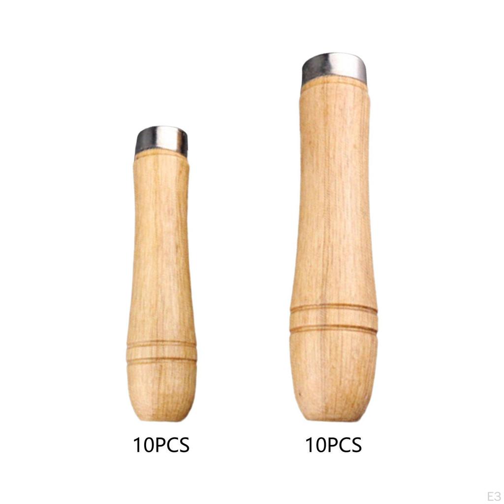 Wooden File Handle Set for DIY Projects and Maintenance
