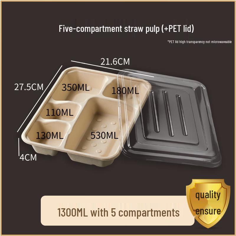 Disposable Paper Pulp Meal Box
