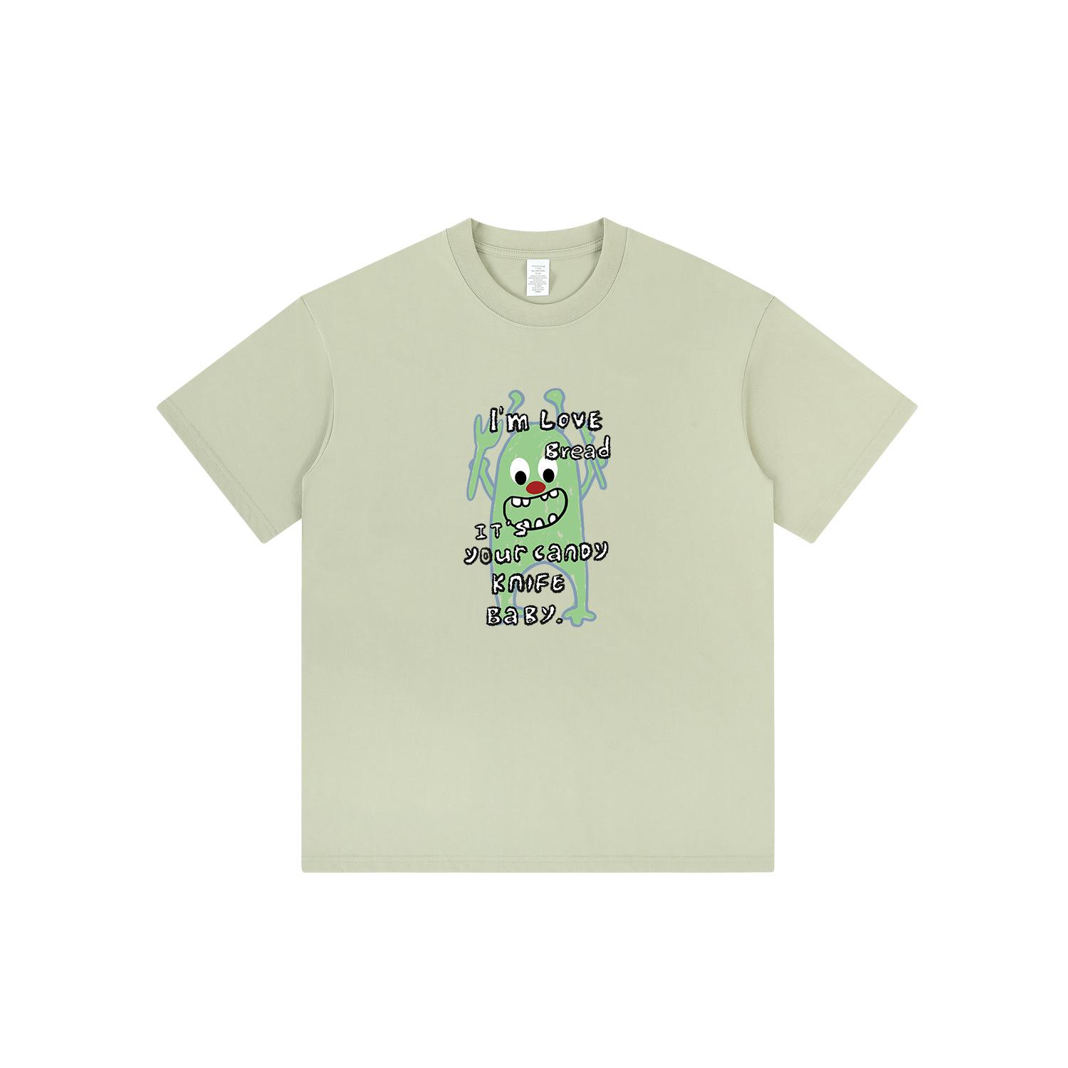 

Unisex Hong Kong Style Cartoon Clown Print Pure Cotton Short-Sleeve T-Shirt L