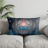 Home Decor Gorgeous Fleur-de-lis Pattern Pillow Suitable For Sofa Bedroom Car Pillow Cover Cushion Rectangular Back Cushion